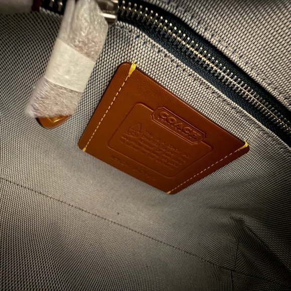 Coach SoHo Flap Bag in Mist Blue Suede and Silver Hardware - Picture 11 of 13